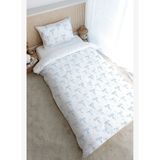 Tek Kişilik Nevresim Takımı (160x220) - Pureline Series - Blue Daint Bow