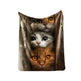 TEK KİŞİLİK ORGANİK PAMUKLU POLAR 150*224 CM.TV BATTANİYESİ KOLTUK YATAK ÖRTÜSÜ KEDİLER TEKİR MARKA