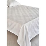 Tek Kişilik Pamuk Beyaz Tek Pike 160X240 - Renkli - 100 x 120 cm