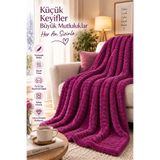 Tek Kişilik Peluş TV Diz Battaniyesi 100x175 cm (Mor)