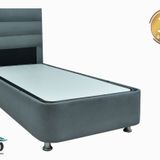 TEK KİŞİLİK TAY TÜYÜ BAZA+SOSİS GRİ BAŞLIK