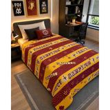 Tek Kişilik Yatak Örtüsü 155X215 cm - Elyaf Dolgulu - Kapitone Dikişli - Çift Taraflı Kullanım - Sarı - Kırmızı