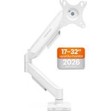 Tek Kollu Monitör Kolu Vesa Uyumlu Hareket Ayarlanabilir Monitör Standı 17-32 9kg Kapasite Beyaz - Çok Renkli
