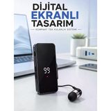 Tek Kulaklıklı Bluetooth Kulaklık Klipsli Mini Taşınabilir Müzik ve Görüşme Cihazı
