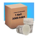 Tek Kullanımlık 7 Oz 3000 Adet Karton Bardak Desenli Akmaz Kokusuz (170GR)