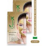 Tek Kullanımlık Altın Maske - Cilt Yenileyici Soyulabilir Maske 15 gr (2 Adet)