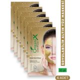 Tek Kullanımlık Altın Maske - Cilt Yenileyici Soyulabilir Maske 15 gr (6 Adet)