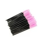 Tek Kullanımlık Kirpik Fırçaları Kirpik Uzatma Araçları Kaş Fırçası Maskara 50pcs Pink