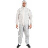 Tek Kullanımlık Lamineli Kapşonlu 53-55 gr Tulum (Type 5/6 Protective Coverall)