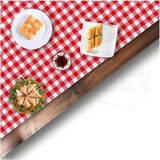 Tek Kullanımlık Masa Aktivite ve Mama Sandalyesi Piknik Örtüsü 3'lü Rulo 100X120 Pötükare Desenli - Çok Renkli