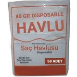 Tek Kullanımlık Otel Buklet Sauna Kuaför Saç Baş Spor Salonu Seyahat Havlusu 80 Gr 40×80 Petek Dokulu Kullan At