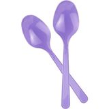 Tek Kullanımlık Plastik Kaşık 24LÜ -Lila-
