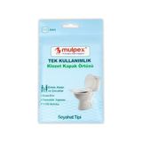 Tek Kullanımlık Suda Çözünür Klozet Kapak Örtüsü - 5 Adet x 10 Lu Paket | Hijyenik ve Pratik Seyahat Aksesuarı - 2'si 1 Arada - 0,1 kg