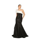 Tek Omuz Balık Form Saten Abiye Elbise 8244