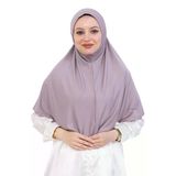 Tek Parça Hazır Başörtüsü Türban Şal – Kolay Takılan Uzun Şal Viskon Açık Vizon