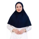 Tek Parça Hazır Başörtüsü Türban Şal – Kolay Takılan Uzun Şal Viskon Lacivert