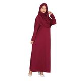 TEK PARÇA NAMAZ ELBİSESİ (Bordo, 2XL-3XL)