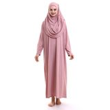 Tek Parça Namaz Elbisesi - Gül Kurusu - 5015