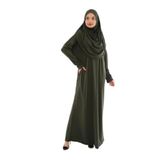 TEK PARÇA NAMAZ ELBİSESİ (Haki, 2XL-3XL)