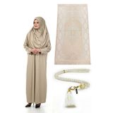 Tek Parça Namaz Elbisesi - Seccade - Tesbih - İbadet Seti - Vizon