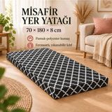 Tek Parça Sünger Yatak 8 Cm, Yer Yatağı, Balkon Yer Minderi,şantiye,karavan,deprem YATAĞI-70X180X8 Cm-Karaçatı - 70 x 180 cm