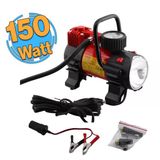 Tek Pistonlu Metal Profesyonel Hava Kompresörü 150 Psı Çakmaklık Araba Teker Lastik Top Şişirme 12V
