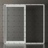 Tek Raylı Sürme Sineklik Sistemi – Cam Balkon Modeli | Palace Aluminium - Beyaz - 140 x 180
