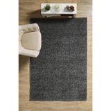 Tek Renk Desensiz Gri Yumuşak Post Peluş Shaggy Halı Salon Oturma Odası Yolluk Mutfak Halısı 120x300 cm