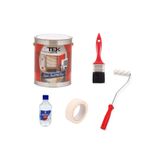 TEK Süper Lüks Sentetik Yağlı Boya Seti + Kağıt Bant + 10 Cm Rulo + Küçük Tiner + Fırça