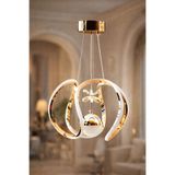TEK TOPLU A++ AHTAPOT 3 KOLLU ROSE GOLD 3 RENK LED SARKIT AVİZE A++ PLUS ROSE GOLD AHTAPOT LED AVİZE