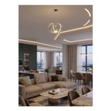 Tek Toplu Amissos Gold Avize Salon, Yemek Masası, Mutfak, Antre ve Çocuk Odası Aydınlatma