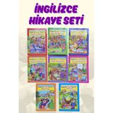 TEK YAYINCILIK ilkokul düzeyinde ingilizce resimli ve sözlüklü çocuk hikayeleri HOPTIN and TOPTIN 8 kitap