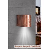 Tek Yönlü Dekoratif İç Dış Mekan Aplik Eskitme Beyaz Işık