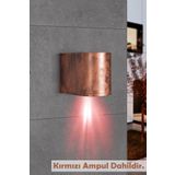 Tek Yönlü Dekoratif İç Dış Mekan Aplik Eskitme KIRMIZI Işık