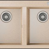 Teka 115260016 Bej Forsquare 790 TG Çift Gözlü Damlalıksız Granit Eviye