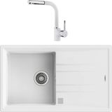 Teka 115330026 Beyaz Stone 50 B-TG Tek Gözlü Granit Eviye