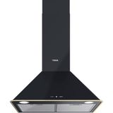 TEKA 60 cm Eğimli Duvar Tipi Davlumbaz Antrasit Renk 5 Kademe Yüksek Emiş Gücü