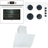 Teka Ankastre Beyaz Set; Hak 625 Wh Ankastre Fırın, Gbe 64002 Kbc Wh Ankastre Ocak, Atv 60 Davlumbaz