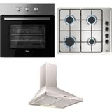 Teka Ankastre Inox Set, Chef 1, He 715 Ss Ankastre Fırın, Hlx 640 Ankastre Ocak, Df 60 Davlumbaz, Inox