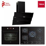 Teka Chef 10.1 Siyah Ankastre Set ( Hak 629 Bk Fırın + Gbc 75030 Bk Ocak + Tvt 90 Bk Davlumbaz)