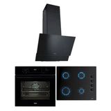 Teka Chef 5 Siyah Ankastre Set (GBE 64002 Ocak/HAK 625 Fırın/ATV 60.3 M Davlumbaz)