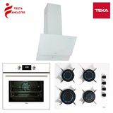 Teka Chef 6 Beyaz Ankastre Set ( Hak 625 Wh Fırın + Gbe 64002 Wh Ocak + Atv 60 Wh Davlumbaz)