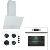 Teka Chef 6 Premium ATV 60 - GBE 64002 KBC WH - HAK627 WH Beyaz 3'lü Ankastre Set