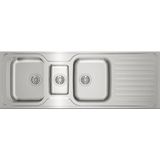 Teka - Classic 2½b 1d 140 cm 2,5 Gözlü Damlalıklı Paslanmaz Çelik Evye – 10119081
