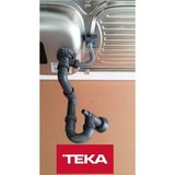 Teka Ebm 45 İnfant Od Evye Sifon Takımı Gri Renkli Dayanıklı Malzeme ile Uyumlu