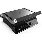 Teka Elitegrill – Çok Fonksiyonlu Elektrikli Izgara, Dijital Dokunmatik Kontrol, 5 Otomatik Program, 180° Açıklık, Yağ Toplama Tepsisi, Kolay Temizlik Için Çıkarılabilir Ütü - Siyah