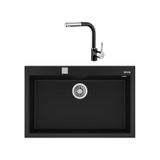 Teka Forsquare 72.40 Siyah Evye + Ark 938 Black Batarya Set
