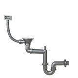 Teka Franke S-701-Kyg Büyük Kafa Yuvarlak Taşmalı Uzun Vidalı Evye Sifon Takımı
