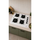 Teka Gbe Wh 60CM Cam Ankastre Ocak Beyaz (112580051)
