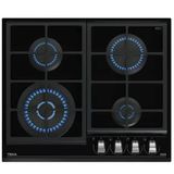 Teka GZC 64320 XBC BK Urban Siyah Kristal Ankastre Cam Ocak